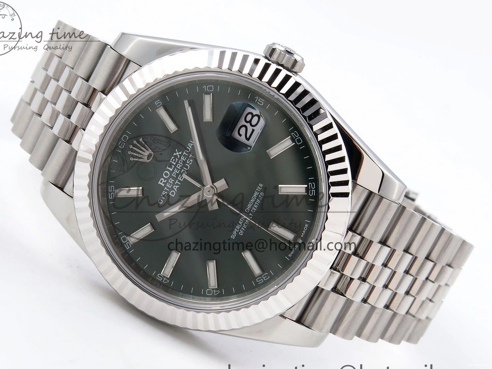 0414 HighPerformance DateJust 41 126334 904L SS VSF 1:1 Best Edition Green Dial on Jubilee Bracelet VS 1323